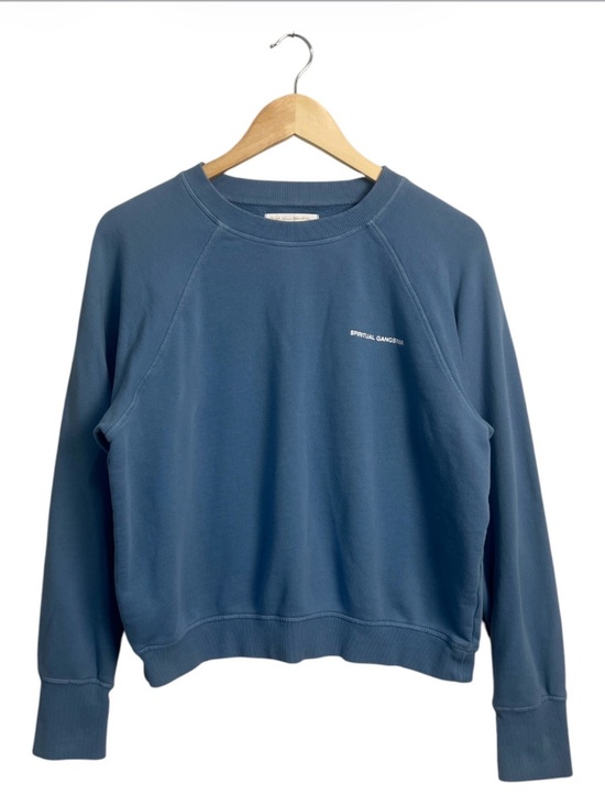 Spiritual Gangster Tops - Spiritual Gangster Blue Crewneck Sweatshirt Women’s Medium 100% Cotton